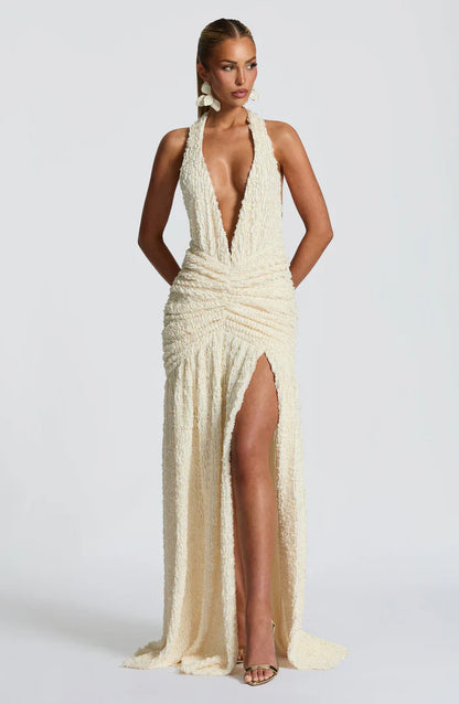 MINERVA MAXI DRESS - CREAM
