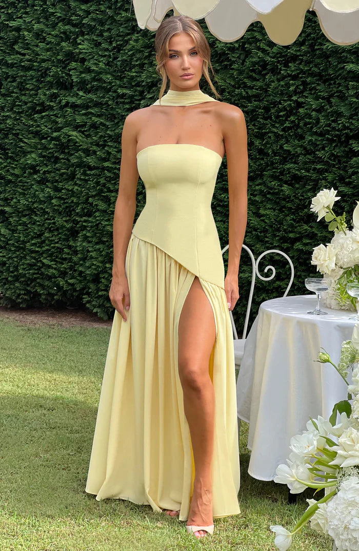 MALIYAH MAXI DRESS  - YELLOW