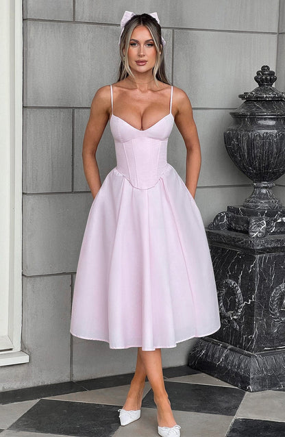 MARIELLA MIDI DRESS - PINK