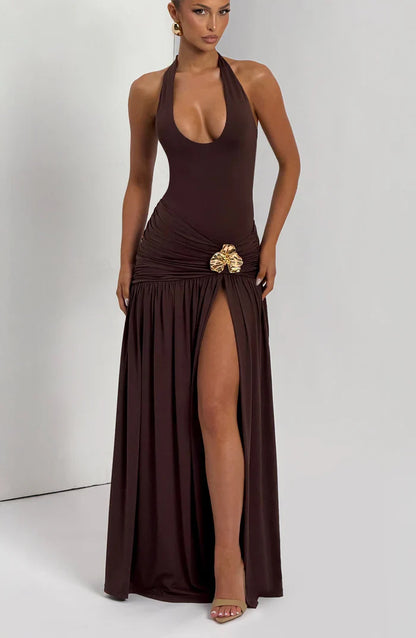 ODELE BODY SUIT - BROWN