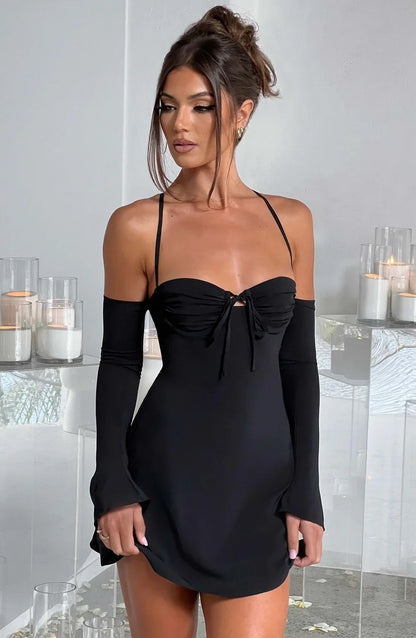 SABRINA MINI DRESS - BLACK
