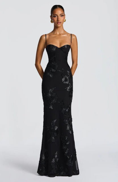 NEFERTITI MAXI DRESS - BLACK