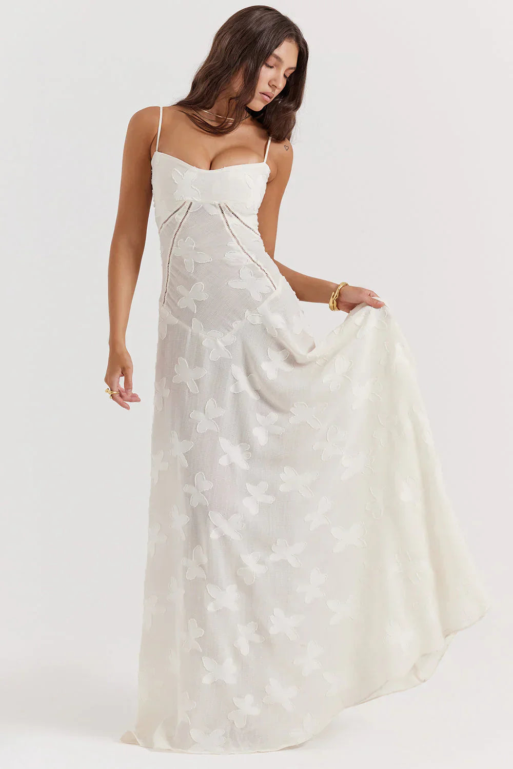 MYA MAXI DRESS - WHITE