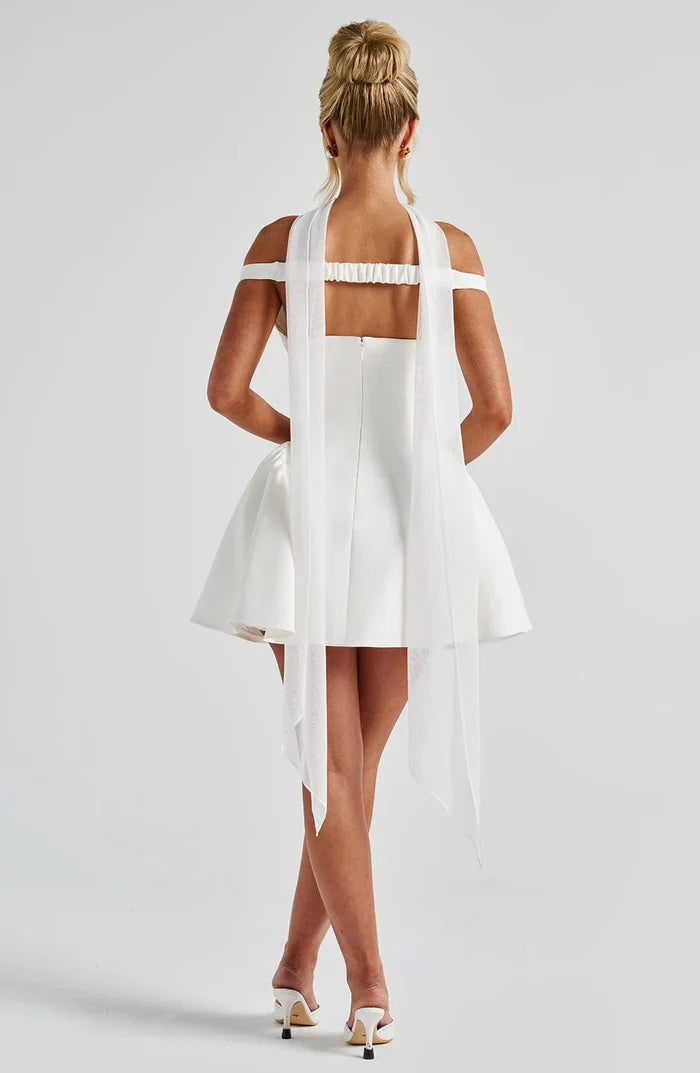 MARLA MINI DRESS - WHITE