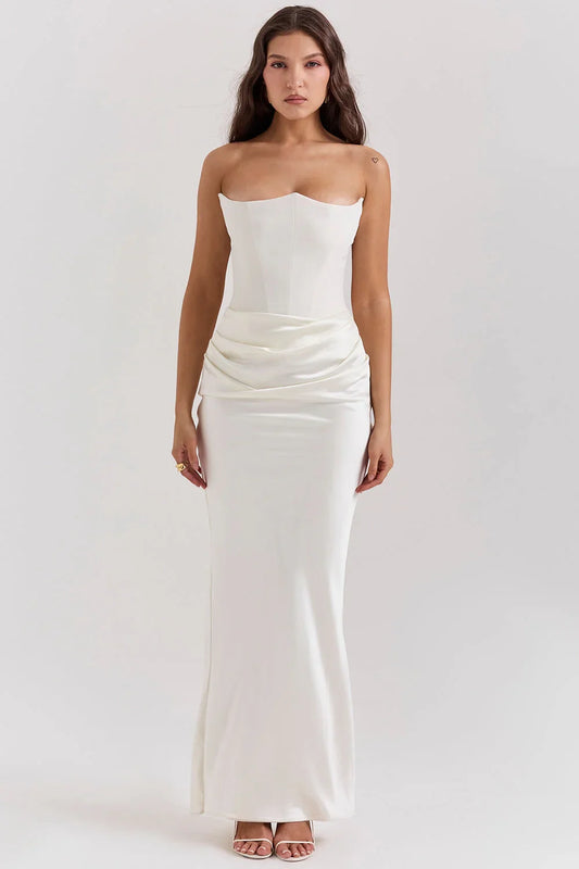 ROSALIND MAXI DRESS - WHITE