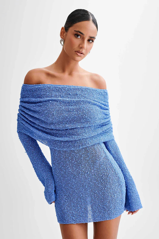 SOLEIL MINI DRESS - BLUE