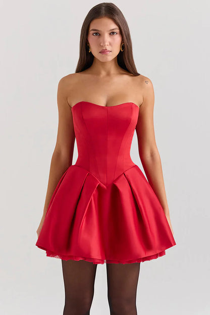 ELOISE MINI DRESS - RED