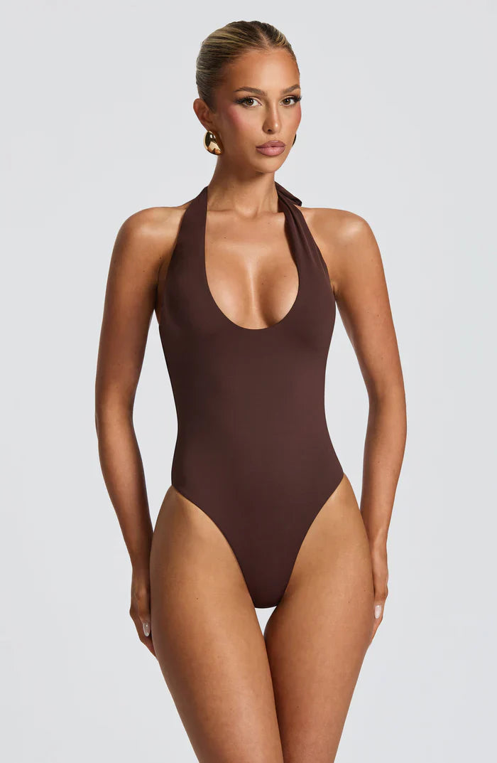 ODELE BODY SUIT - BROWN