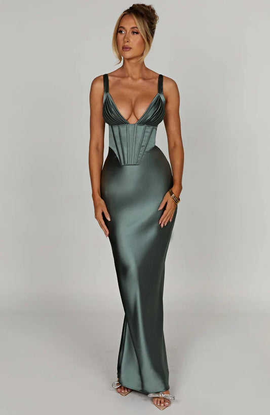 SHAE MAXI DRESS - SAGE