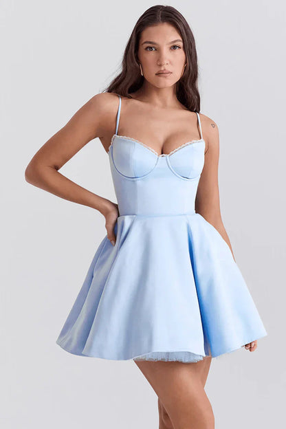 SELENA MINI DRESS - LIGHT BLUE