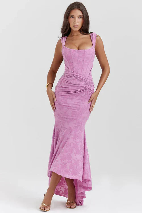 MOLLY MIDI DRESS - PINK