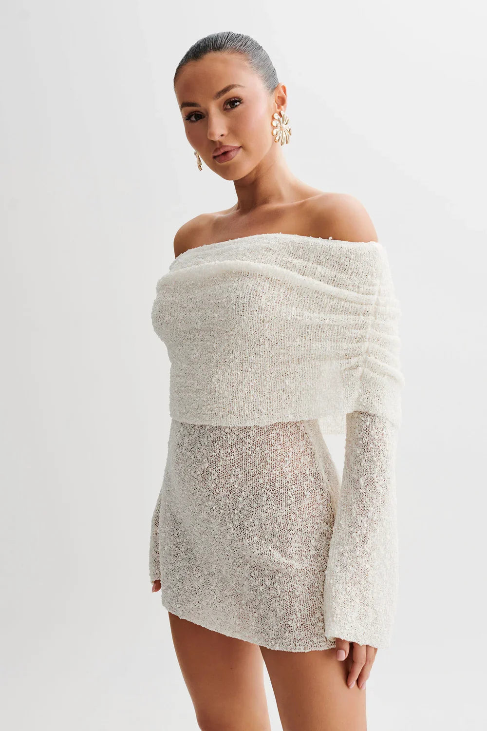 SOLEIL MINI DRESS - WHITE