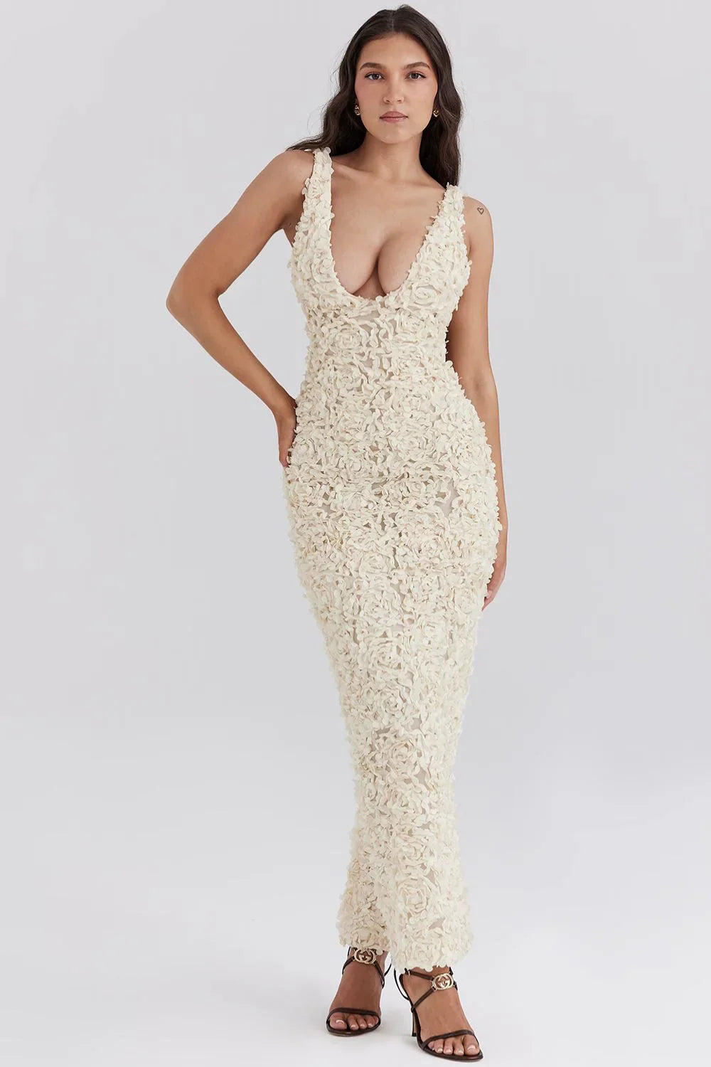 ROBYN MAXI DRESS - WHITE