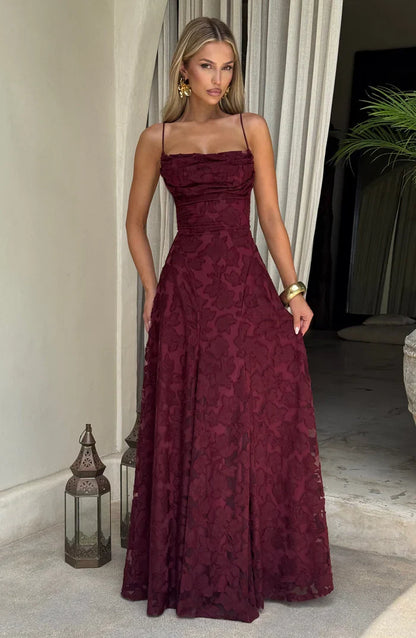 FRANCIS MAXI DRESS - WINE