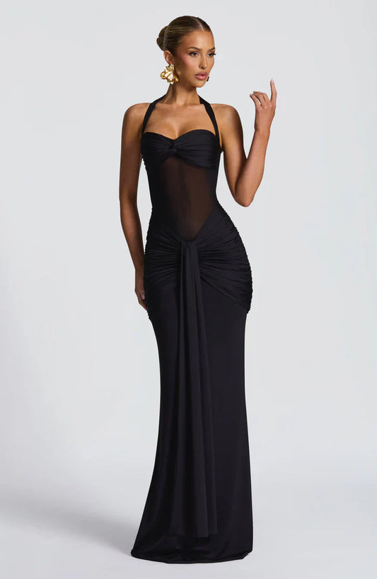 VIXEN MAXI DRESS - BLACK