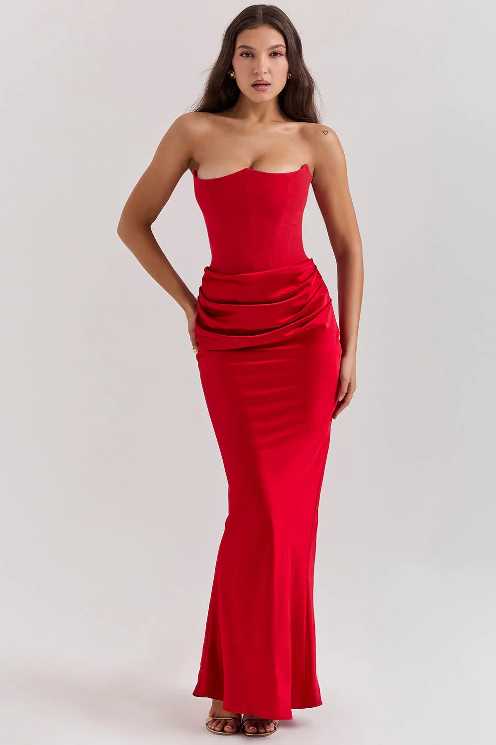 ROSALIND MAXI DRESS - RED