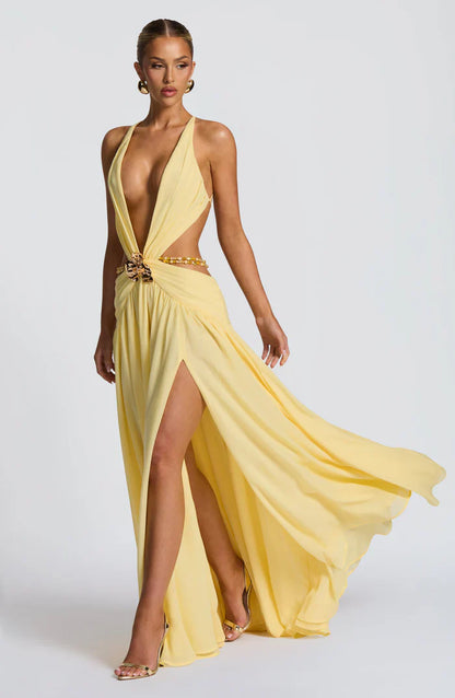 INDIANNA MAXI DRESS - YELLOW