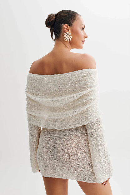 SOLEIL MINI DRESS - WHITE