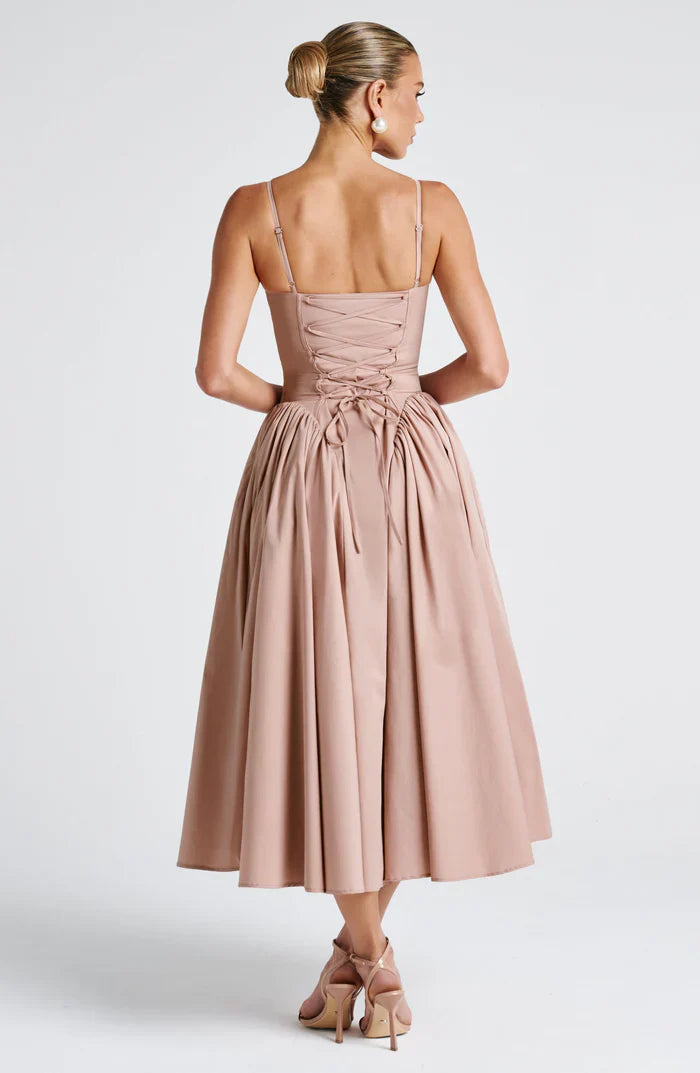 EMERSON MIDI DRESS - NUDE