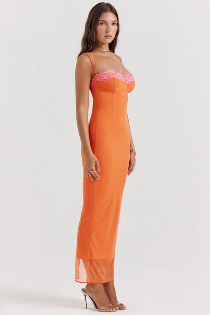 ARIELA MAXI DRESS - ORANGE