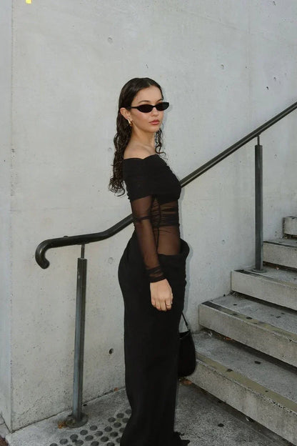 DEMI MAXI DRESS - BLACK