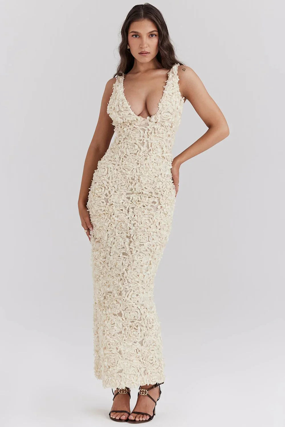 ROBYN MAXI DRESS - WHITE