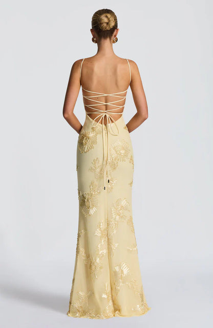 NEFERTITI MAXI DRESS - YELLOW