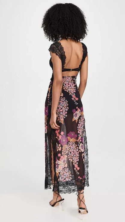 GISELLE MAXI DRESS - FLORAL