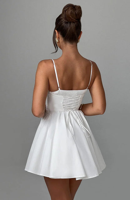 ZANDRA MINI DRESS - WHITE