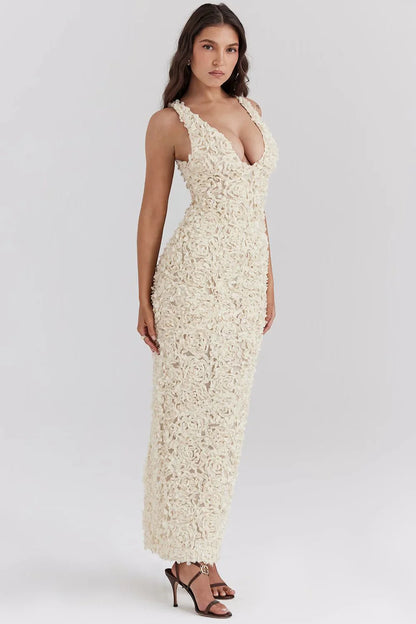 ROBYN MAXI DRESS - WHITE