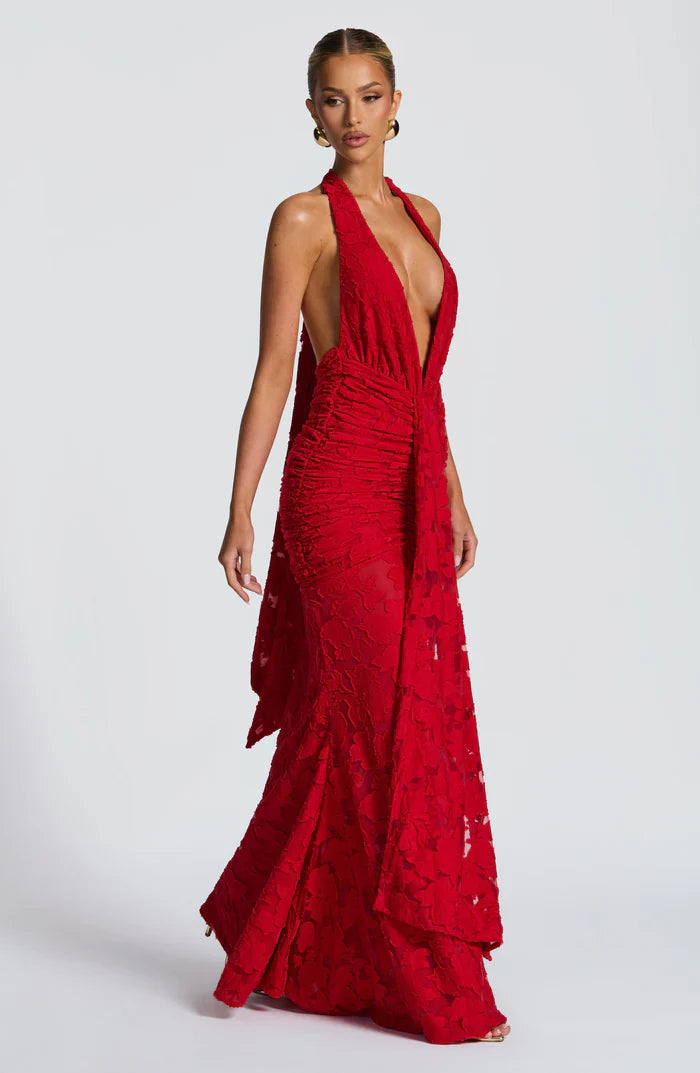 GUINEVERE MAXI DRESS - RED