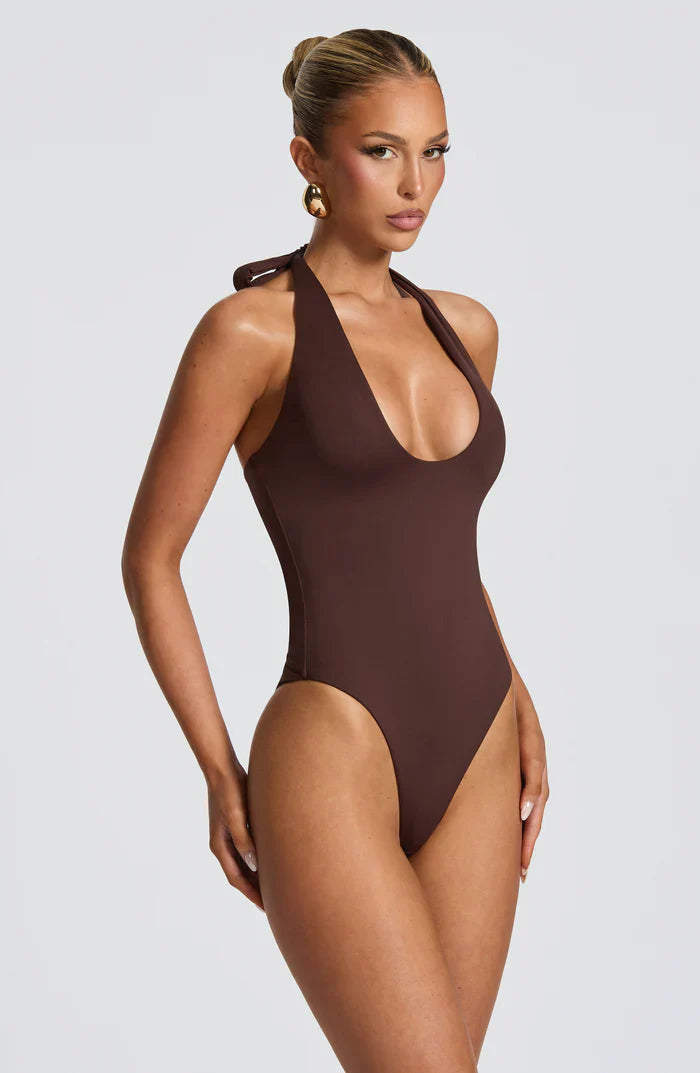 ODELE BODY SUIT - BROWN