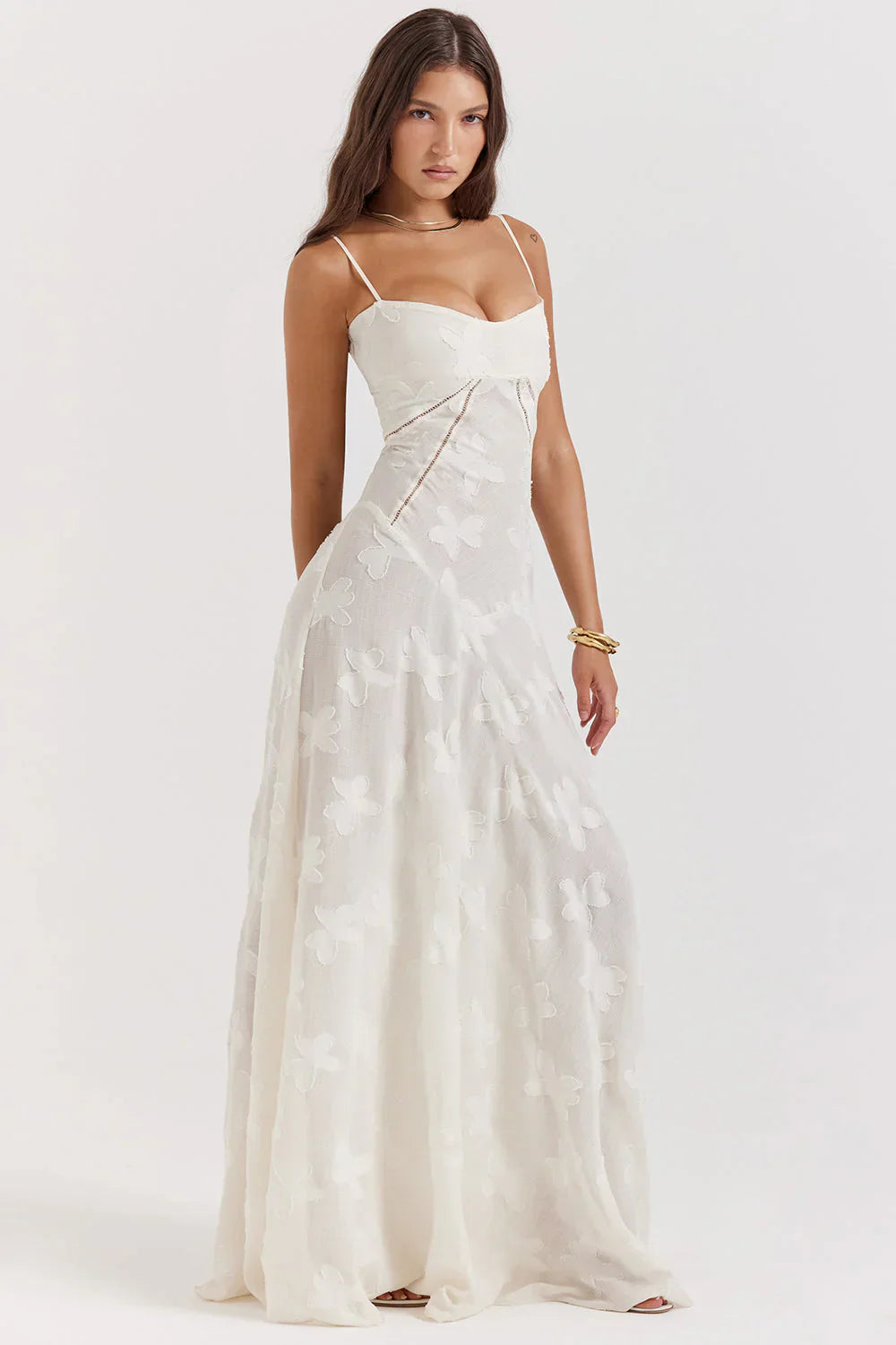 MYA MAXI DRESS - WHITE