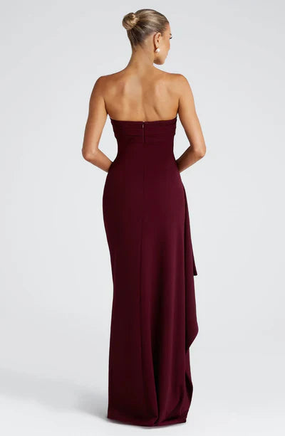 ZAFIRA MAXI DRESS - MAROON