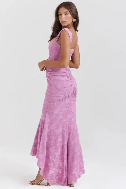 MOLLY MIDI DRESS - PINK