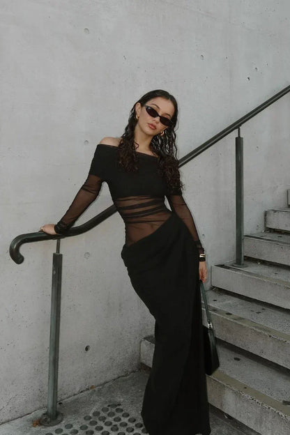 DEMI MAXI DRESS - BLACK