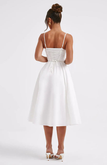MARIELLA MIDI DRESS - WHITE