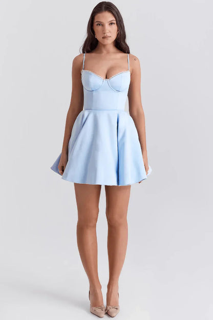 SELENA MINI DRESS - LIGHT BLUE