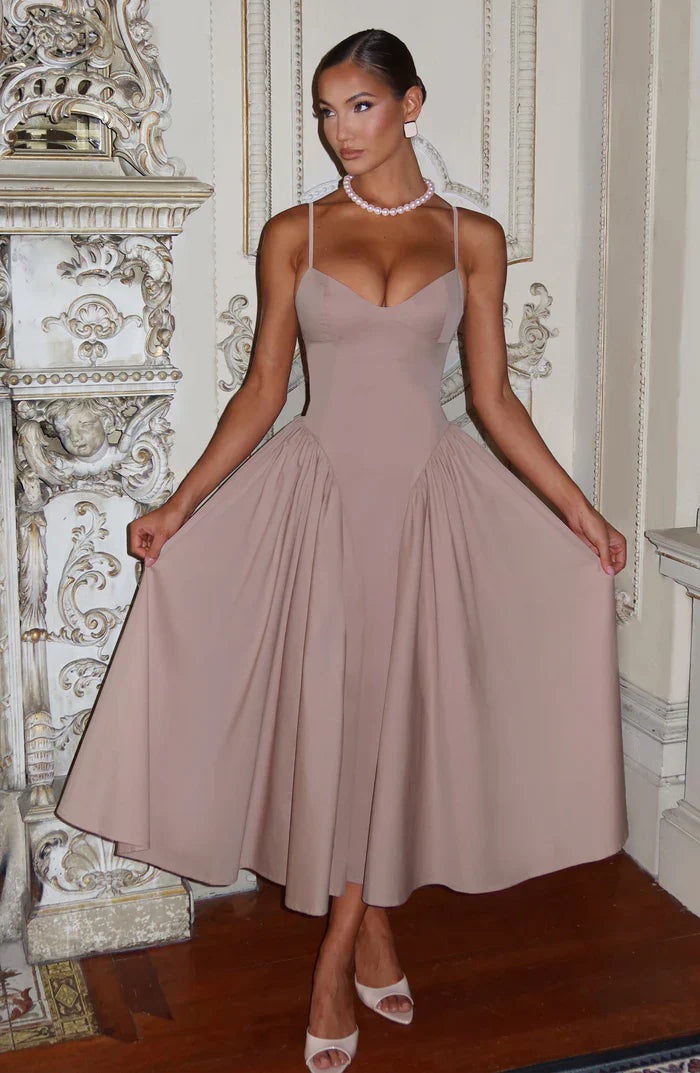 EMERSON MIDI DRESS - NUDE