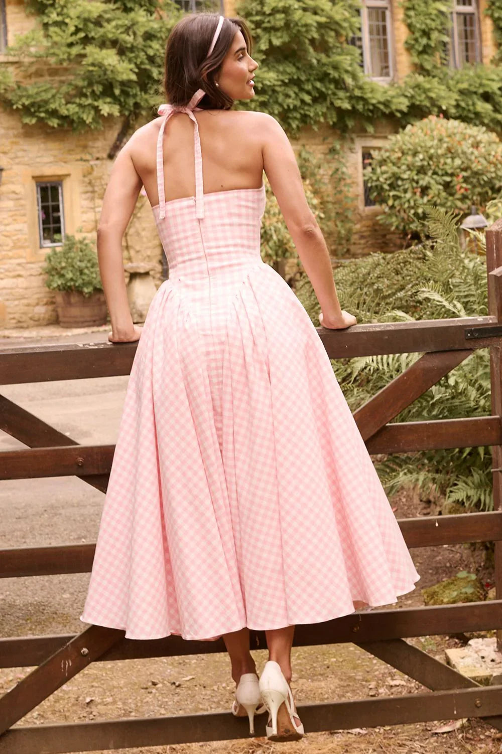 MIRA MIDI DRESS - PINK