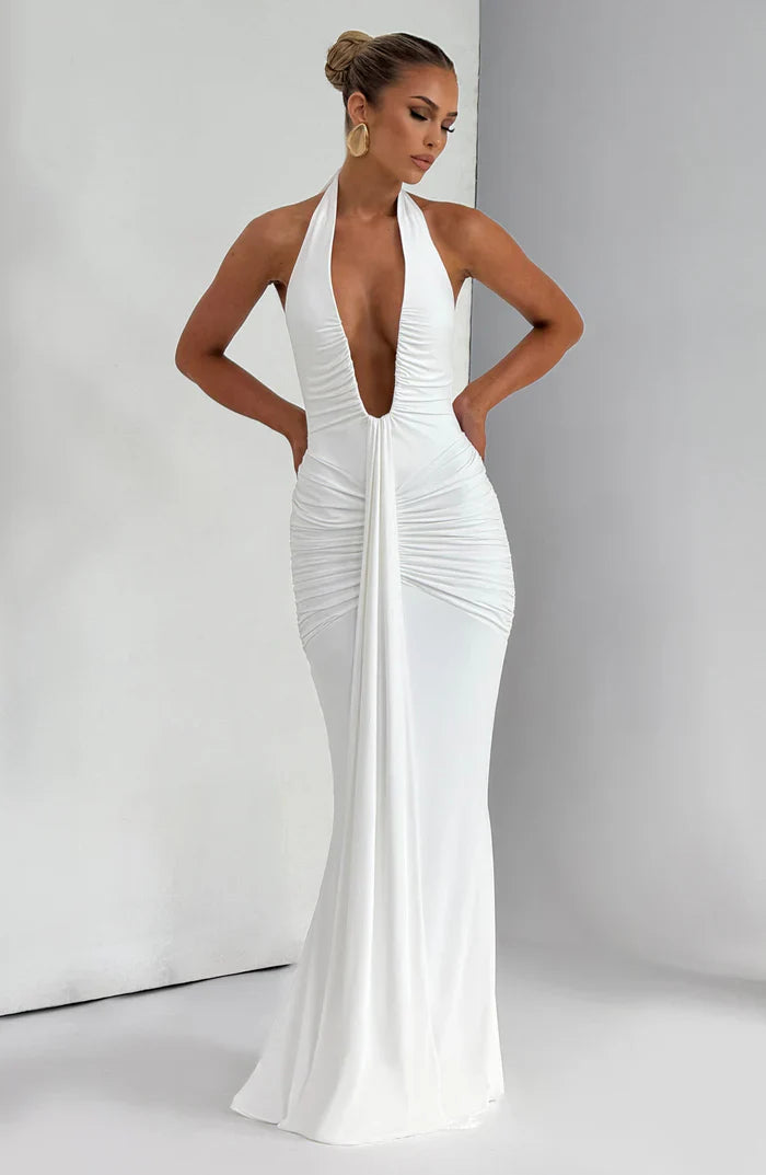 ROSETTA MAXI DRESS - WHITE