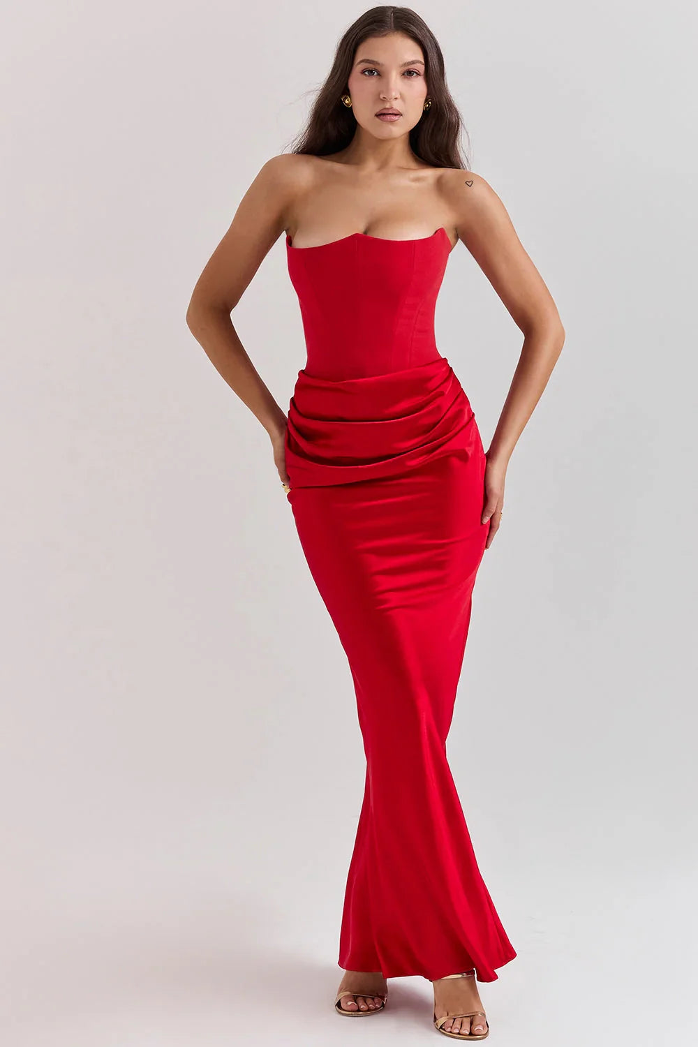 ROSALIND MAXI DRESS - RED