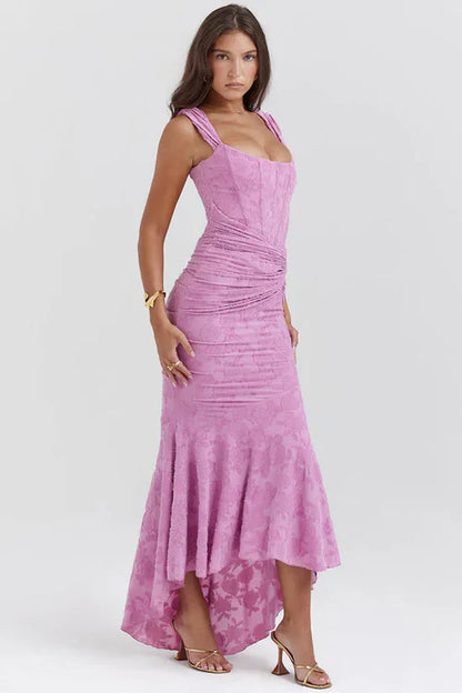 MOLLY MIDI DRESS - PINK