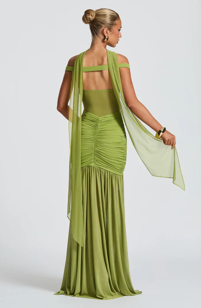 ALAIA MAXI DRESS - LIME