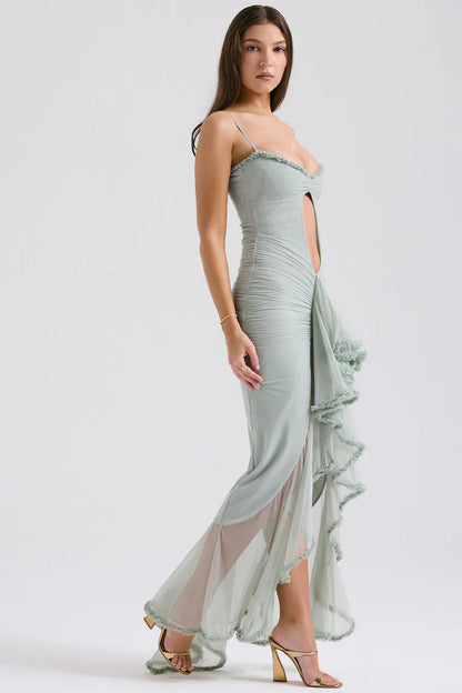 RENATA MAXI DRESS - SAGE