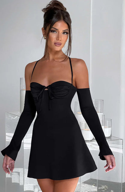 SABRINA MINI DRESS - BLACK
