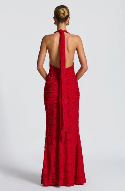 GUINEVERE MAXI DRESS - RED