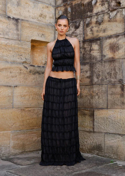 MARY DRESS SET - BLACK