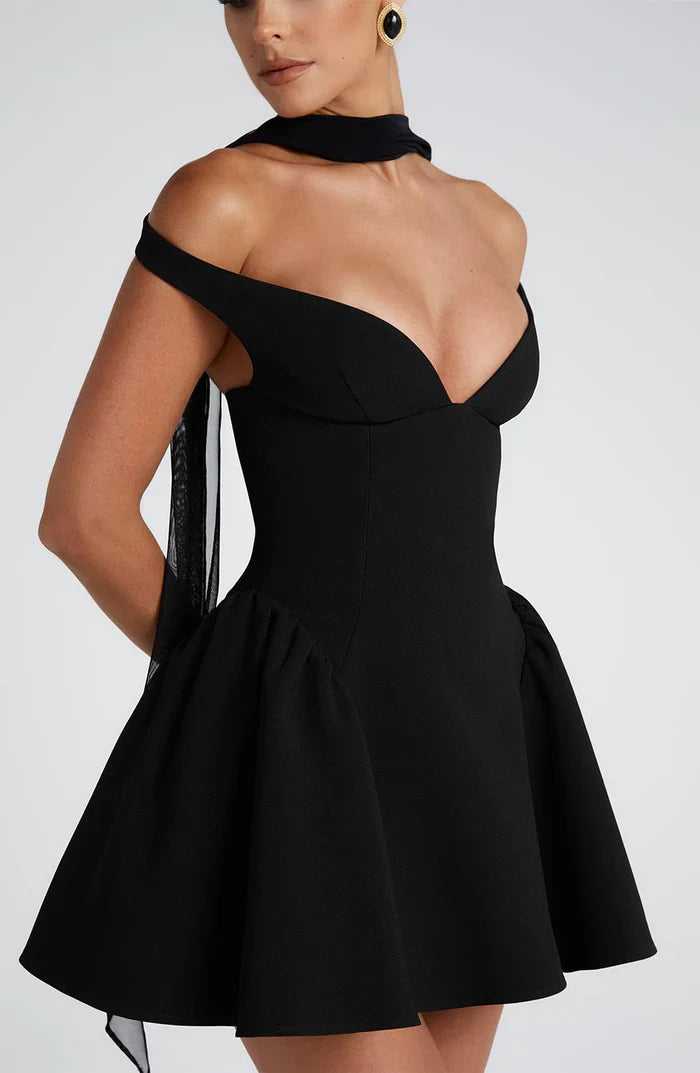 MARLA MINI DRESS - BLACK