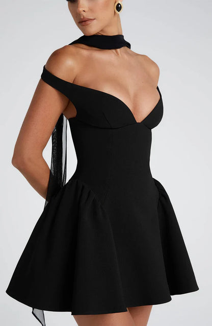 MARLA MINI DRESS - BLACK